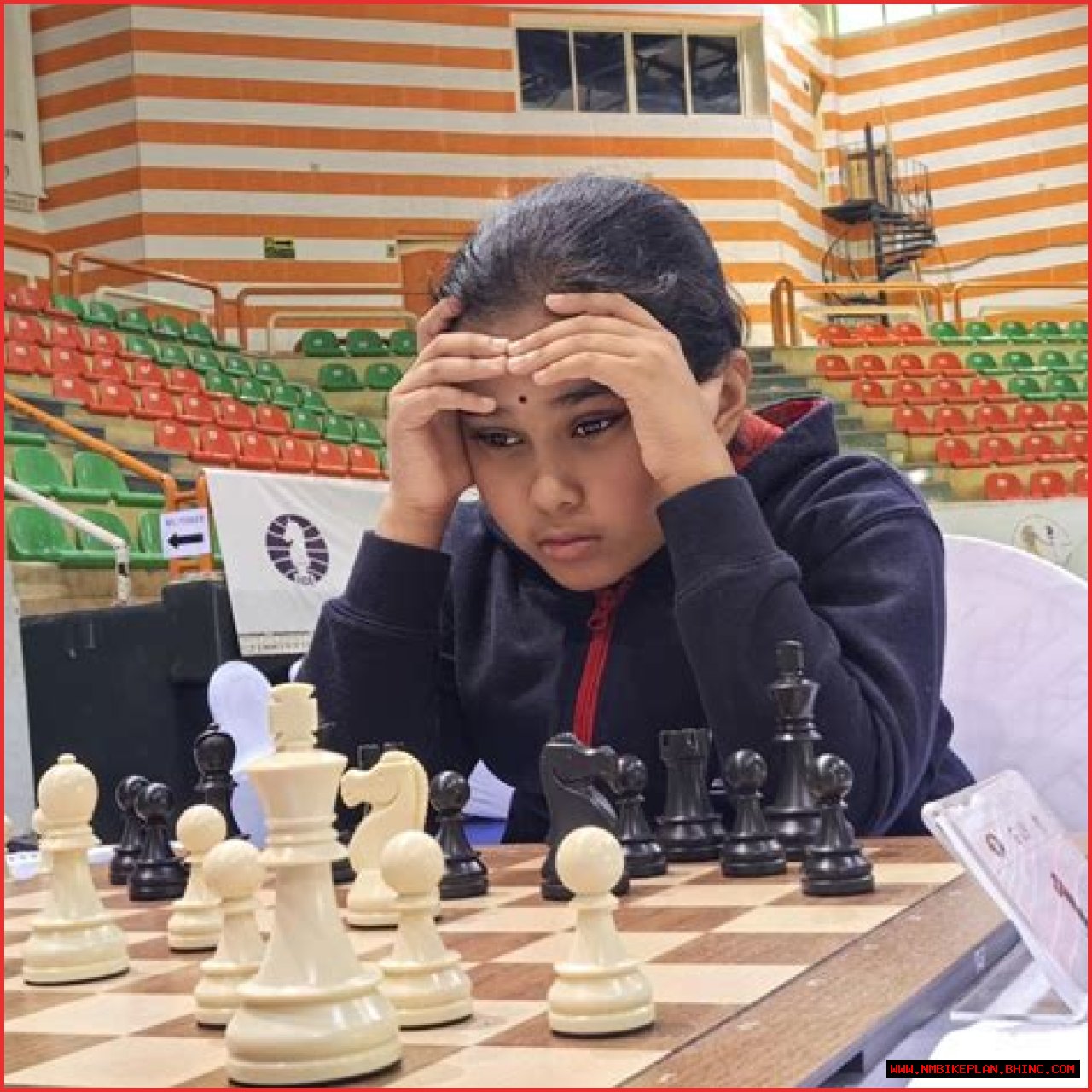 8-year-old schoolgirl wins best female player at European chess championships after beating a master 30 years older than her