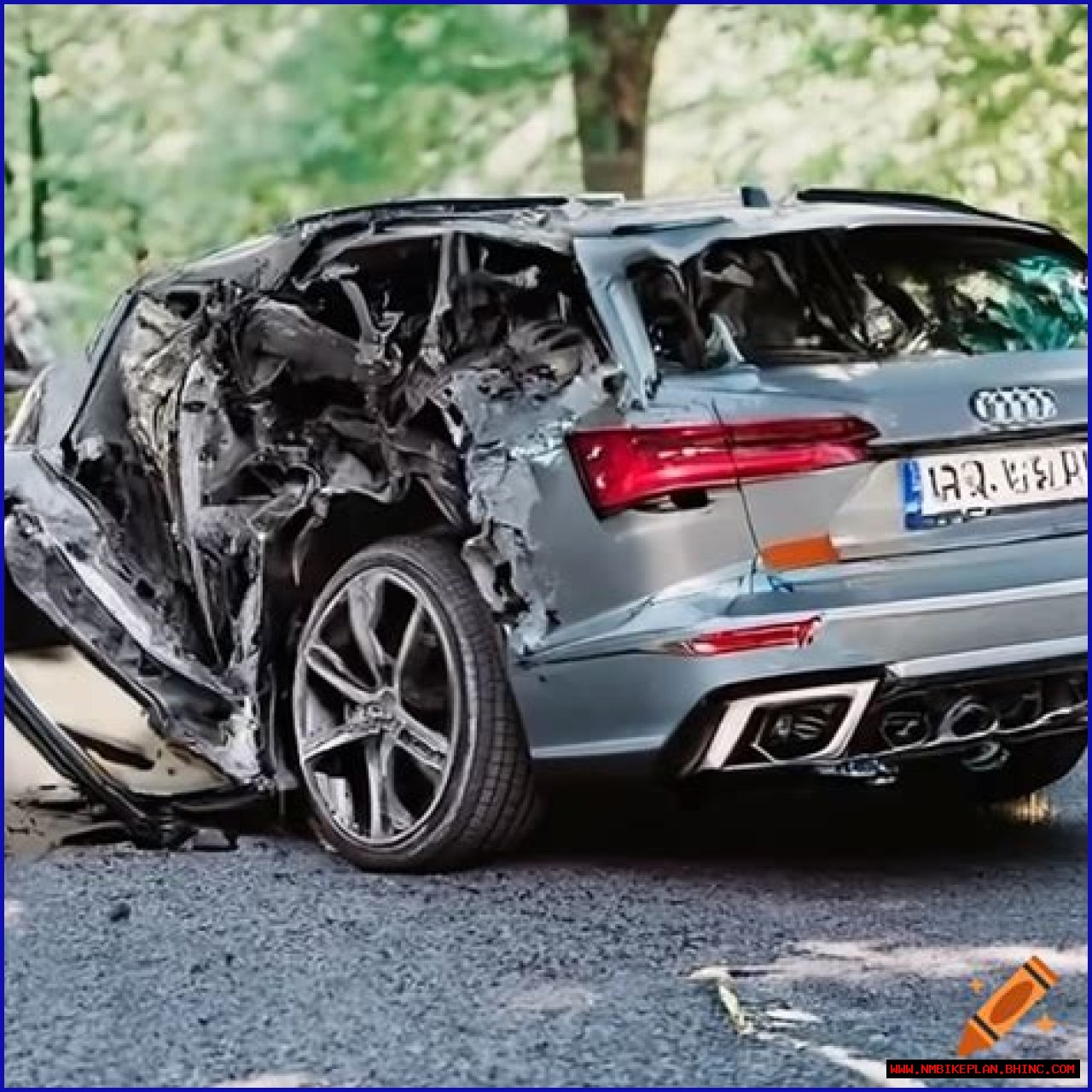 Audi rs6 crash 300 km /h video: Shocking Video Captures the Incident