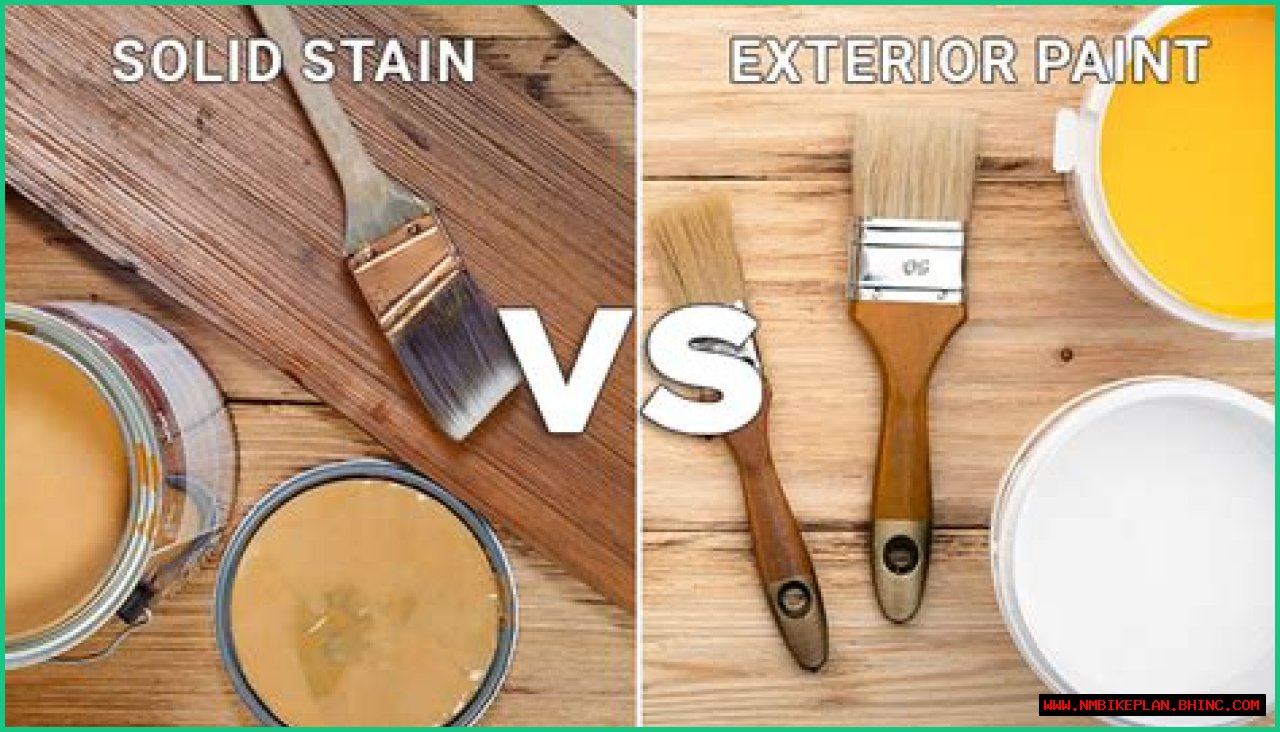 What is solid stain versus paint?